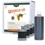 Set parasole contro mosche e vespe, 1 l di liquido e 4 tubi – Set parasole Shield Up Stay Away