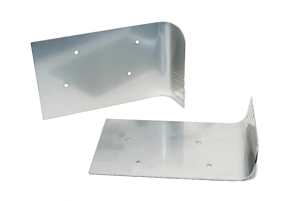 Paraspifferi per porta avvolgibile in acciaio inox 304 con 2 staffe a parete – Skipper - immagine 1