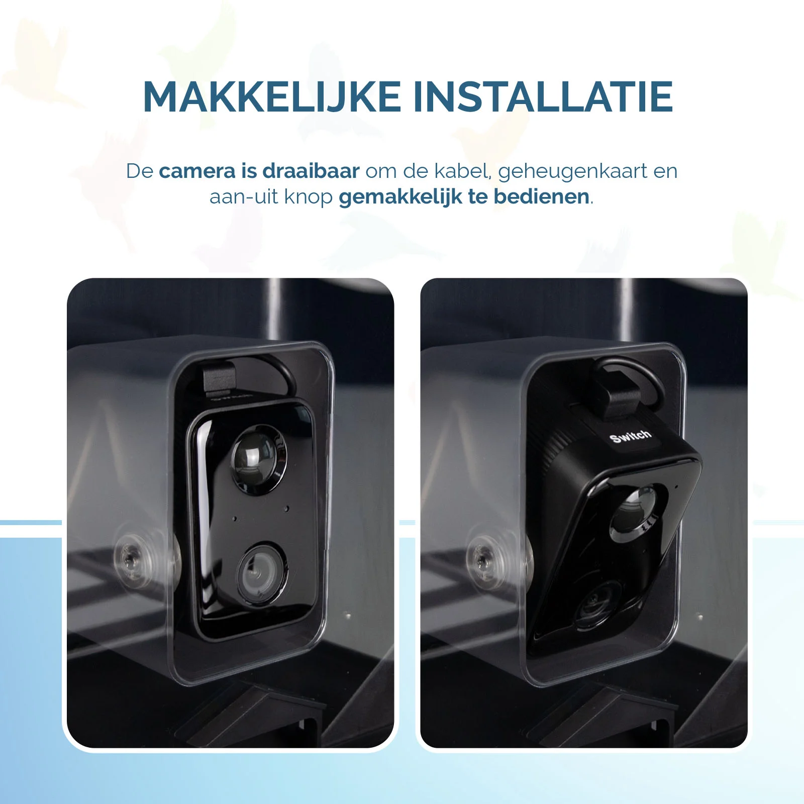 Mangiatoia per uccelli con telecamera e pannello solare, 1,5 l – Hofman Animal Care AI Bird Feeder - immagine 3