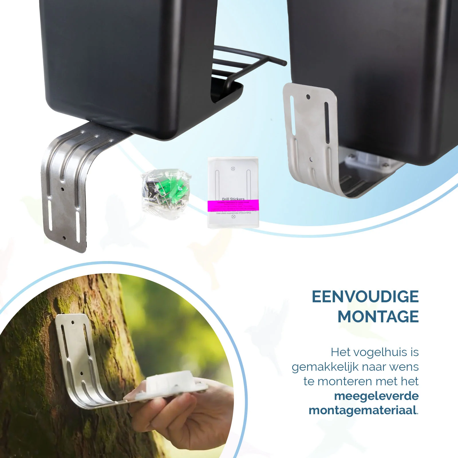 Mangiatoia per uccelli con telecamera e pannello solare, 1,5 l – Hofman Animal Care AI Bird Feeder - immagine 6
