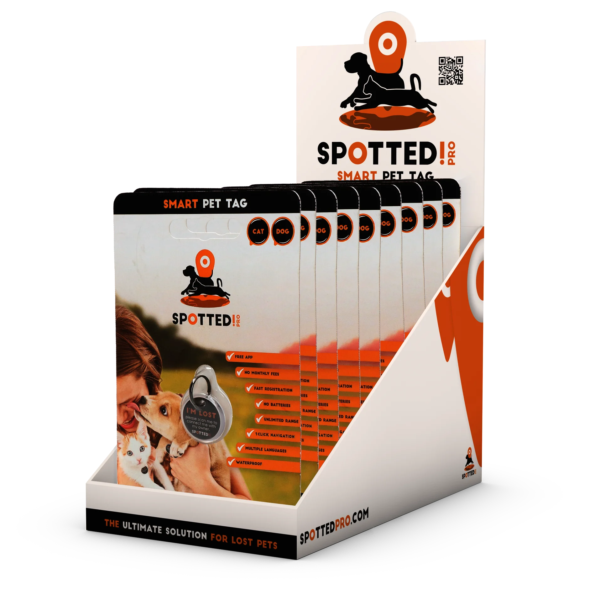 Medaglietta per animali S per cani e gatti, impermeabile – Spotted! Pro - immagine 2