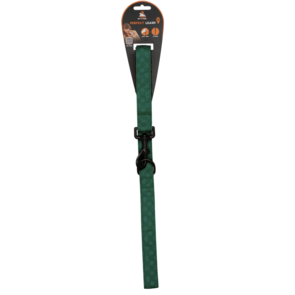 Guinzaglio per cani con anello a D, 120 cm, verde – Spotted! Pro Perfect Leash - immagine 1