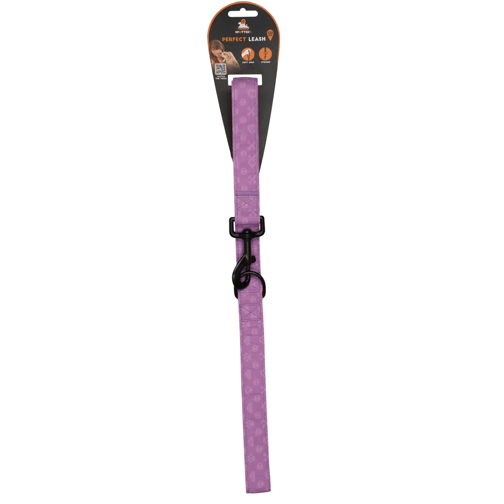 SPOT0014D.png Guinzaglio per cani con anello a D, 120 cm, viola – Spotted! Pro Perfect Leash - immagine 1