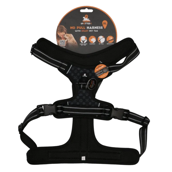 Pettorina anti tiro per cani con maniglia, grigio scuro XL – Spotted! Pro No Pull