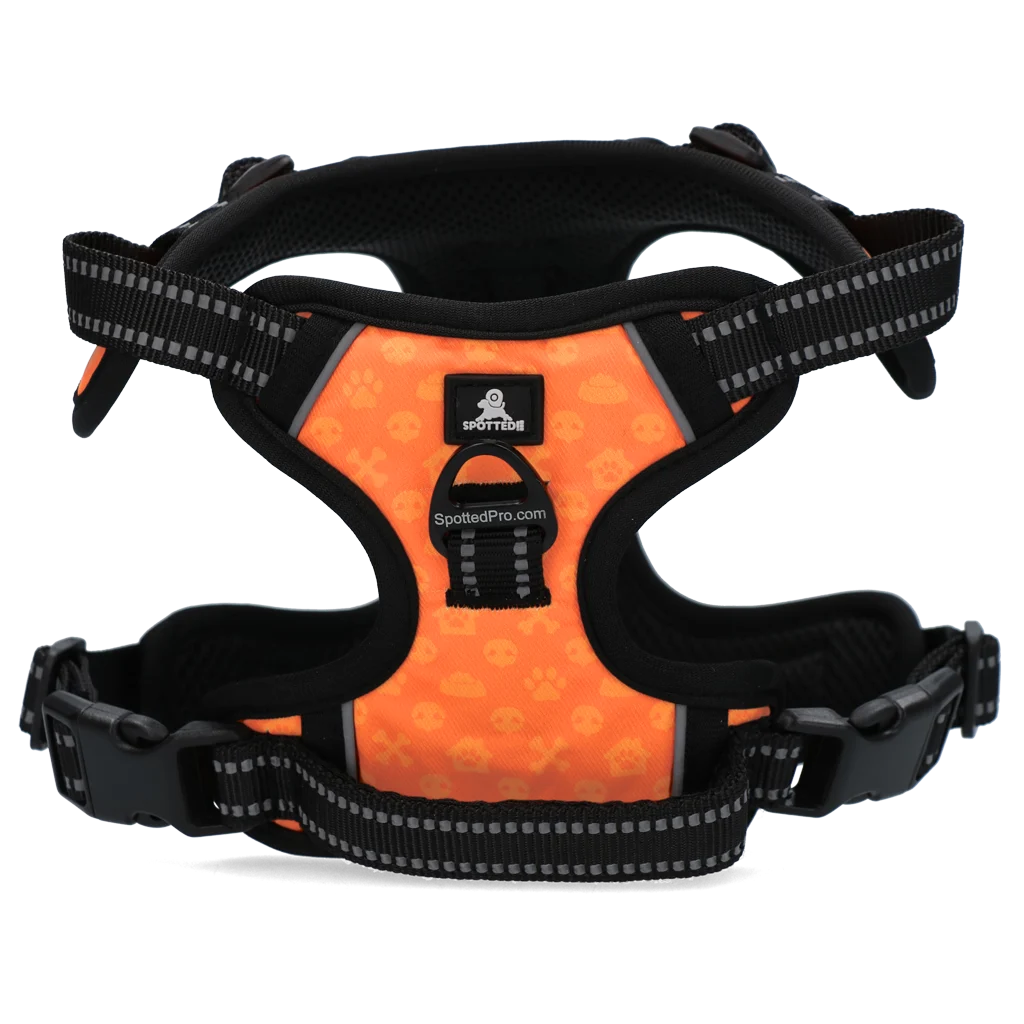 Pettorina per cani anti tiro con maniglia, arancione XS – Spotted! Pro No Pull - immagine 3