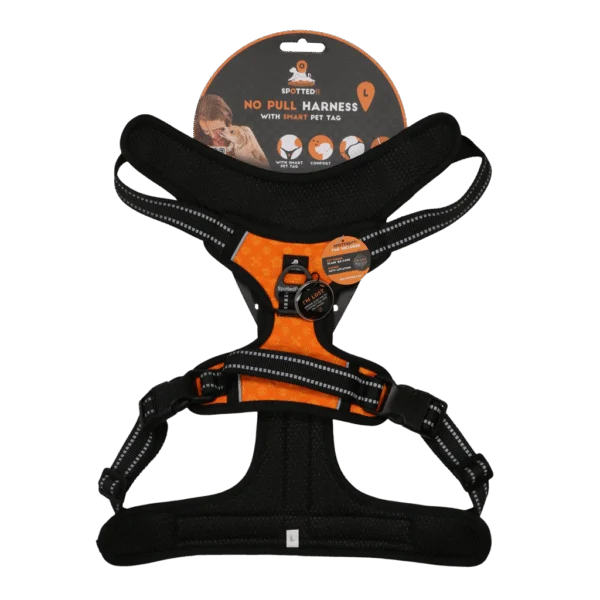 Pettorina anti tiro per cani con maniglia, arancione L – Spotted! Pro No Pull