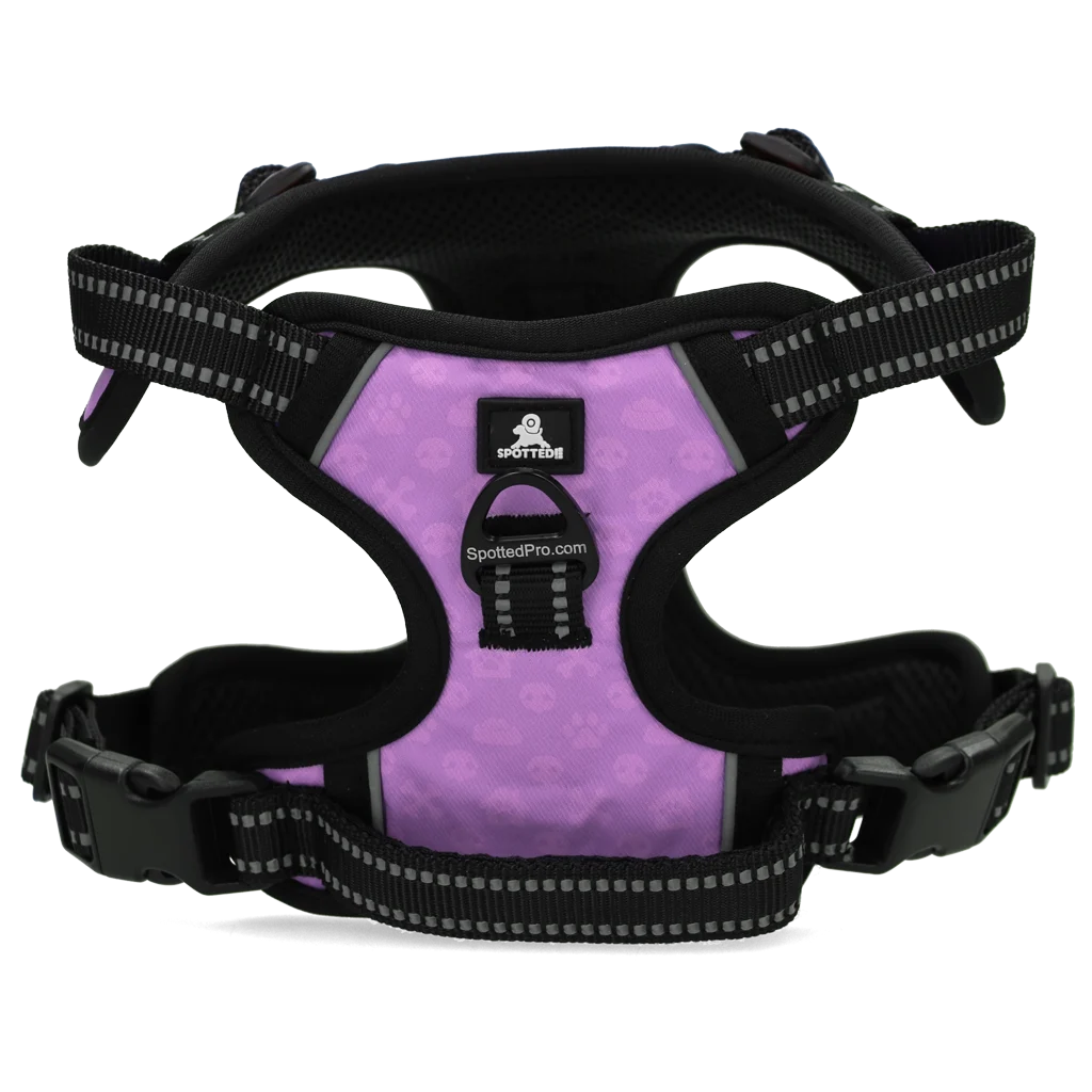 Pettorina anti tiro per cane con maniglia, viola XS – Spotted! Pro No Pull - immagine 3