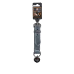 Collare per cani in pelle con medaglietta digitale, 50 cm, grigio – Spotted! Pro - immagine 3