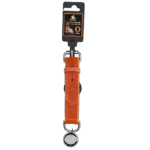 Collare in pelle per cani con medaglietta digitale, 55 cm, cognac – Spotted! Pro - immagine 4