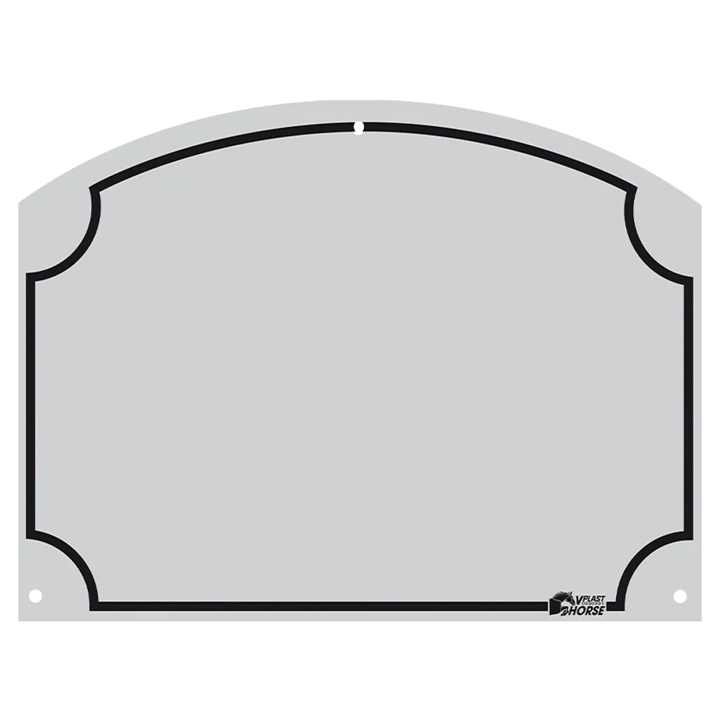Targhetta per box in plastica ABS 70 x 95 mm – Vplast - immagine 1