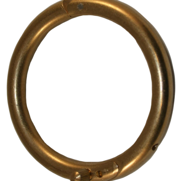 Anello nasale per toro in ottone da 61 mm con vite