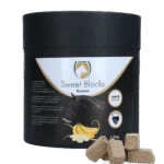 Snack per cavalli alla banana, a basso contenuto di zuccheri, 1,2 kg – Excellent Horse Sweet Blocks