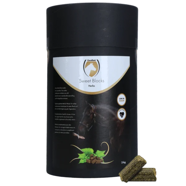 Snack per cavalli alle erbe, 3 kg – Excellent Horse Sweet Blocks Herbs