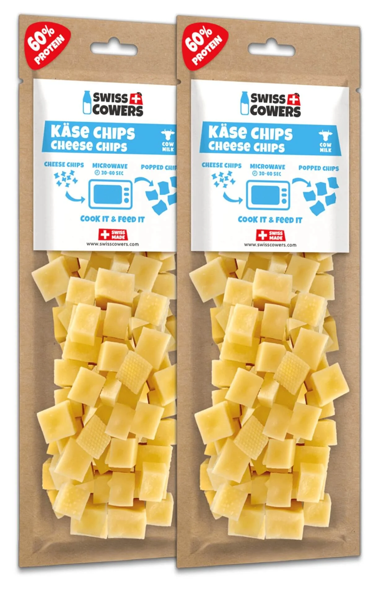 Cubetti di formaggio da cuocere per cani – SwissCowers Cheese Chips - immagine 2