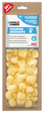 Snack al formaggio per l’addestramento dei cani, 30 premietti – SwissCowers Cheese Crunchies Training Original