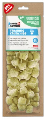 Snack da addestramento per cani al formaggio con tè verde, 30 premi – SwissCowers Cheese Crunchies Training Energy Plus