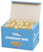 Snack al formaggio croccanti per cani, 118 premietti – SwissCowers Cheese Crunchies Crunchy Box