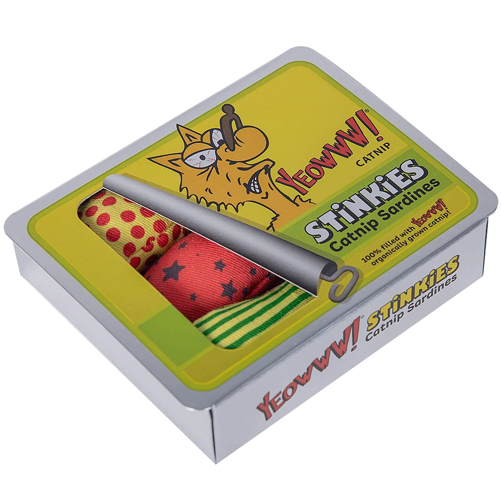 Giochi per gatti a forma di sardina con erba gatta – Yeowww! Stinkies Catnip Sardines Trio - immagine 3