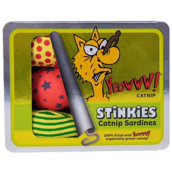 Giochi per gatti a forma di sardina con erba gatta – Yeowww! Stinkies Catnip Sardines Trio