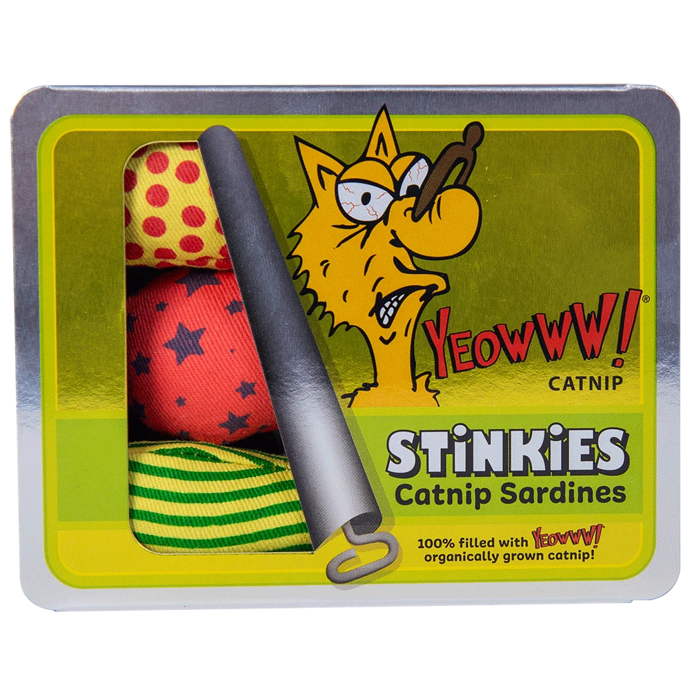 Giochi per gatti a forma di sardina con erba gatta – Yeowww! Stinkies Catnip Sardines Trio - immagine 1