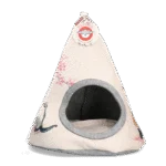 Tenda a tipi per gatti con cuscino, 42 x 56 cm – Takara Tipi Cherry Blossom