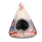 Tenda a tipi per gatti con cuscino, 42 x 56 cm – Takara Tipi Yin Yang