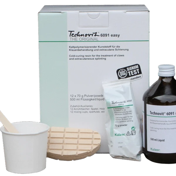 Kit per il trattamento degli unghioni per 12 trattamenti, 12 x 70 g – Kulzer Technovit 6091 Easy