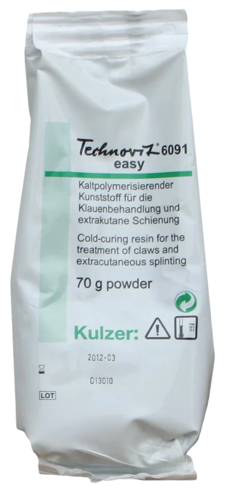 Polvere per blocchetti per unghioni 70 g – Kulzer Technovit 6091 Easy - immagine 1