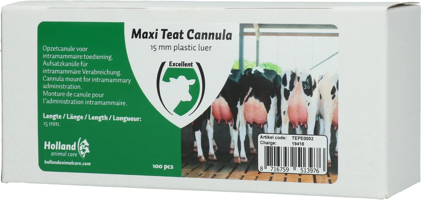 Cannula mammaria per siringa monouso, 15 mm, 100 pezzi – Excellent Maxi Tepelcanule - immagine 1
