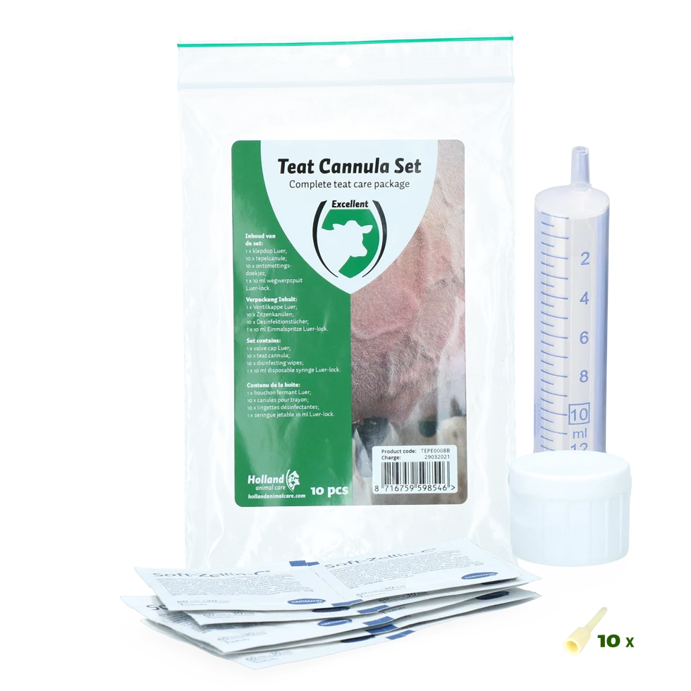 Set di cannule per capezzoli con 10 cannule e 10 salviette disinfettanti - immagine 1