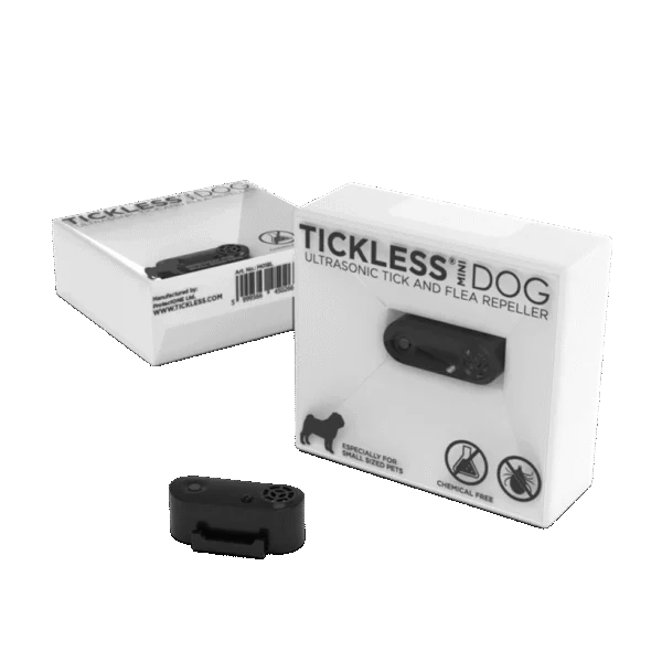 Repellente per zecche e pulci per cani di piccola taglia, ricaricabile, nero – Tickless Mini Dog