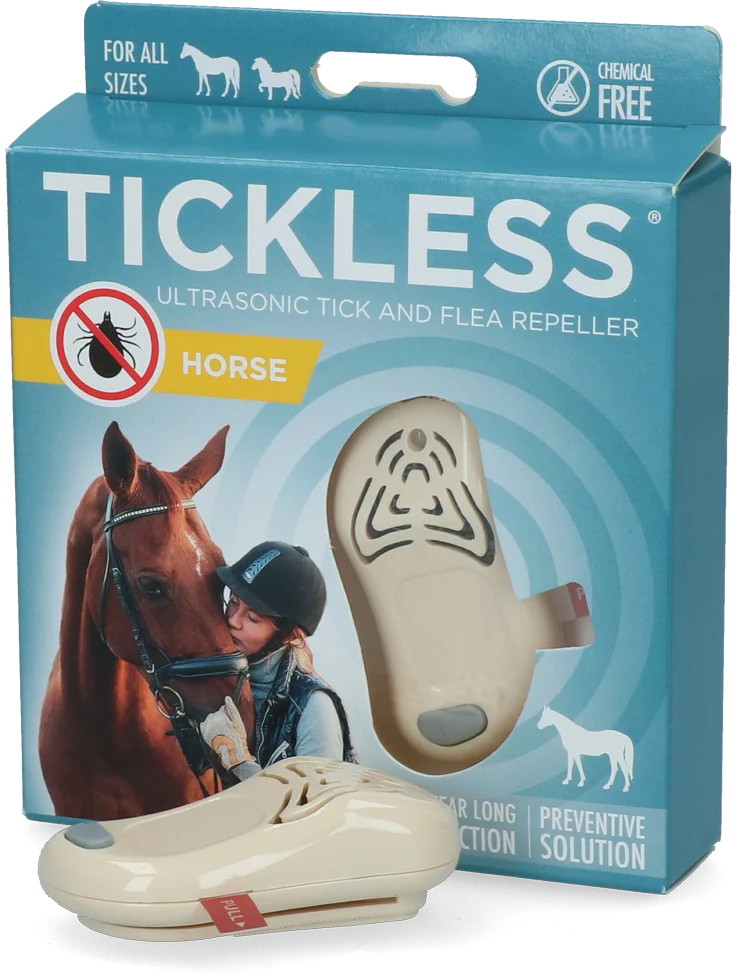 TICK105BE.png Repellente per zecche per cavalli a ultrasuoni, beige – Tickless Horse - immagine 1