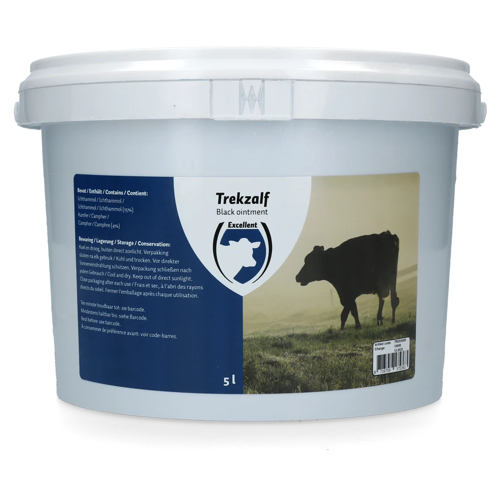 Unguento assorbente con 4% canfora e 15% ittiolo, 5 l – Excellent Trekzalf - immagine 1