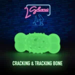 Osso da gioco luminoso per cani – 2 Glow Cracking & Tracking Bone - immagine 3
