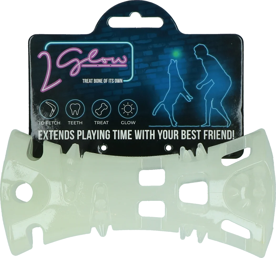 Osso da gioco luminoso per cani – 2 Glow Treat Bone of it's Own - immagine 1