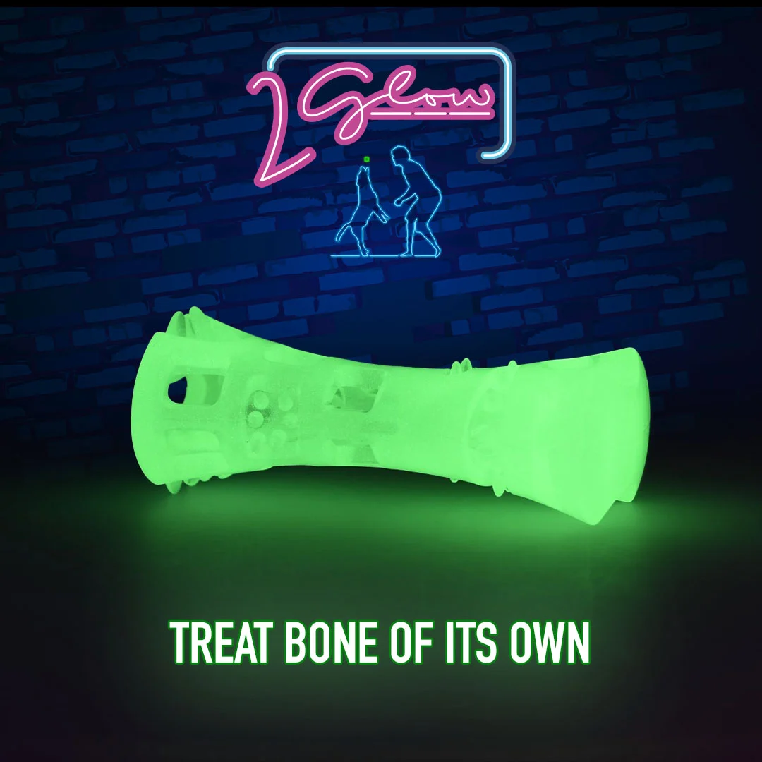 Osso da gioco luminoso per cani – 2 Glow Treat Bone of it's Own - immagine 3