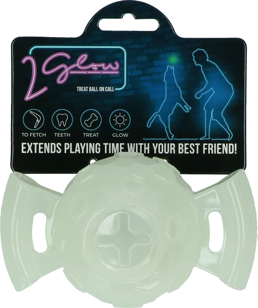 Palla per cani luminosa al buio – 2 Glow Treat Ball on Call - immagine 1