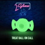 Palla per cani luminosa al buio – 2 Glow Treat Ball on Call - immagine 3