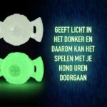 Palla per cani luminosa al buio – 2 Glow Treat Ball on Call - immagine 4