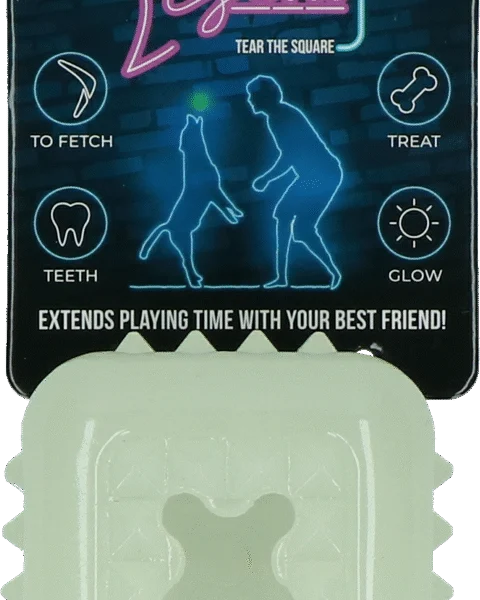 Gioco luminoso per cani – 2 Glow Tear the Square