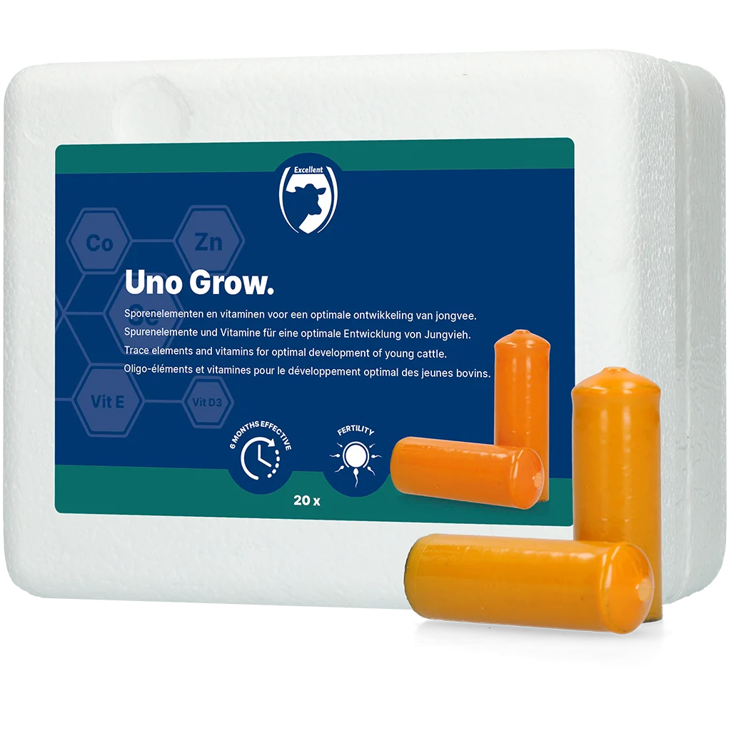 Bolo minerale per bovini giovani, 20 x 112 g – Excellent Uno Grow - immagine 1