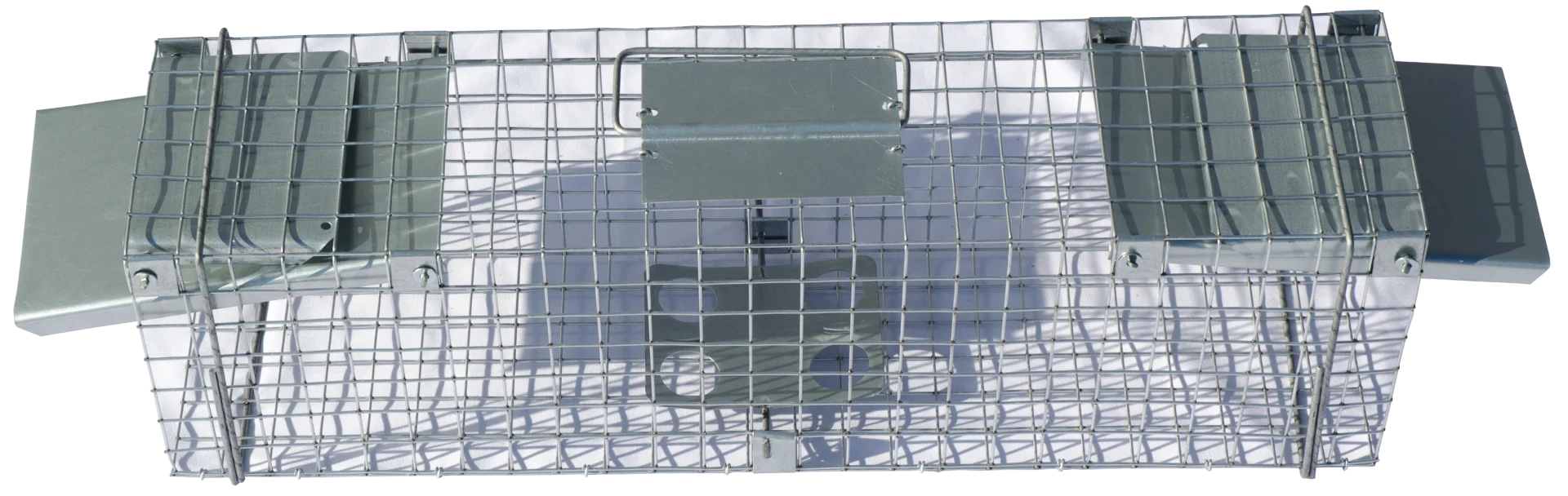 Trappola a tunnel in acciaio zincato per martore e ratti, 65 x 17 x 20 cm – Hofman Pest Control - immagine 1