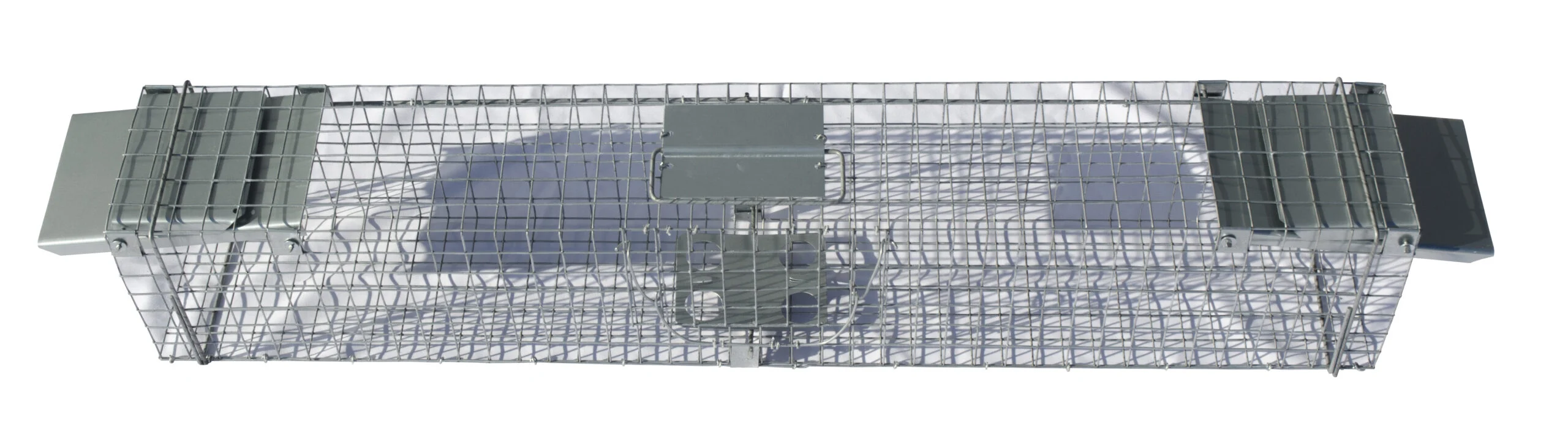 Trappola a tunnel in acciaio zincato per faine e ratti, 102 x 17 x 20 cm – Hofman Pest Control - immagine 2