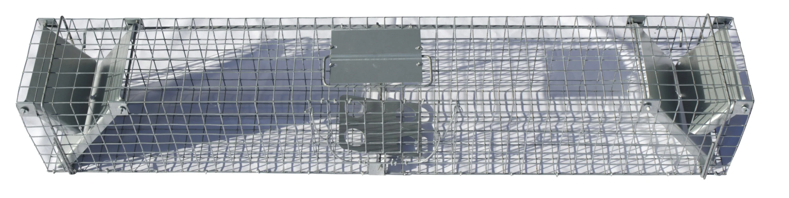 Trappola a tunnel in acciaio zincato per faine e ratti, 102 x 17 x 20 cm – Hofman Pest Control - immagine 1
