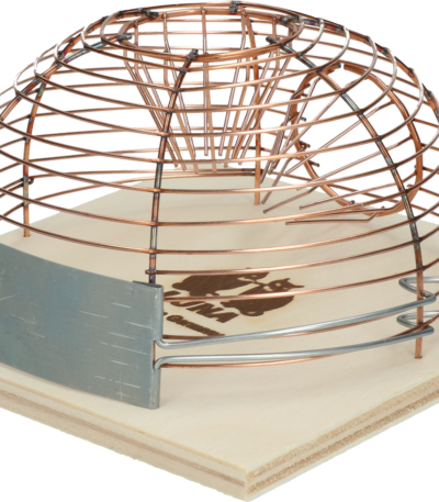 Trappola per topi vivi con base in legno, 14 x 14 cm – Luna
