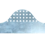 Profilo per lastre ondulate in alluminio perforato, 1060 x 93 mm – VentiStrip - immagine 2
