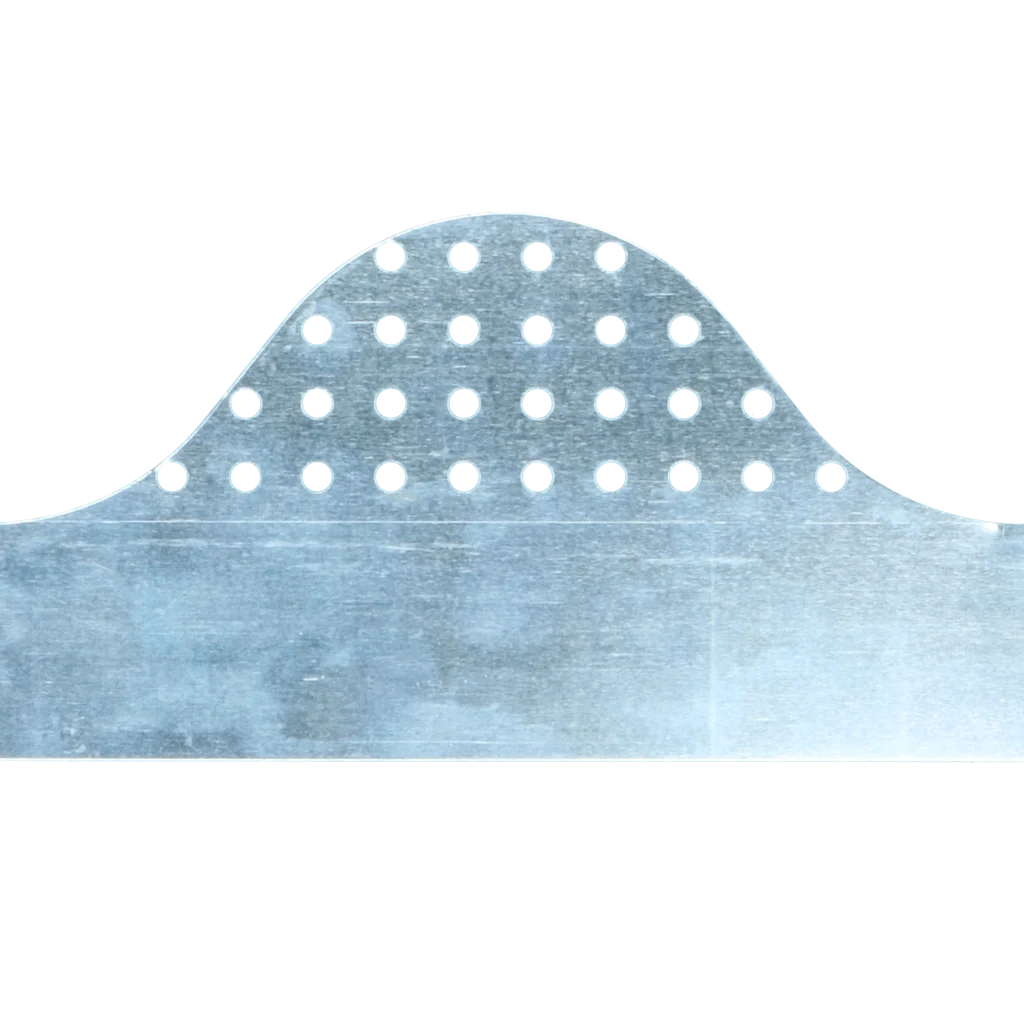 Profilo per lastre ondulate in alluminio perforato, 1060 x 93 mm – VentiStrip - immagine 2