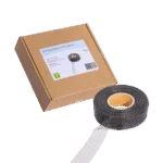 Fascia di ventilazione in acciaio inox contro gli animali infestanti, nera, 30 m x 5 cm – VentiStrip