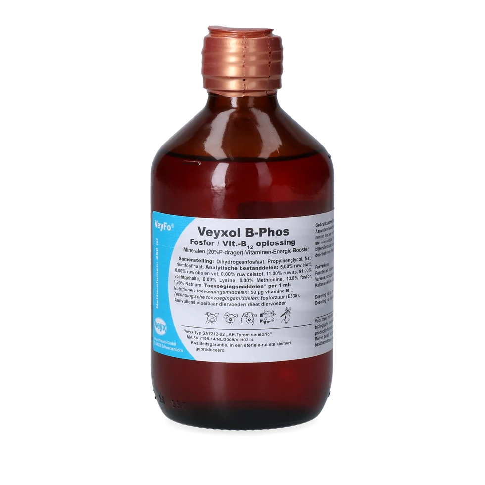 VEYX0019.png Mangime complementare per vacche da latte con fosforo e vitamina B12, 250 ml – Veyx Veyfo Veyxol B-Phos - immagine 1