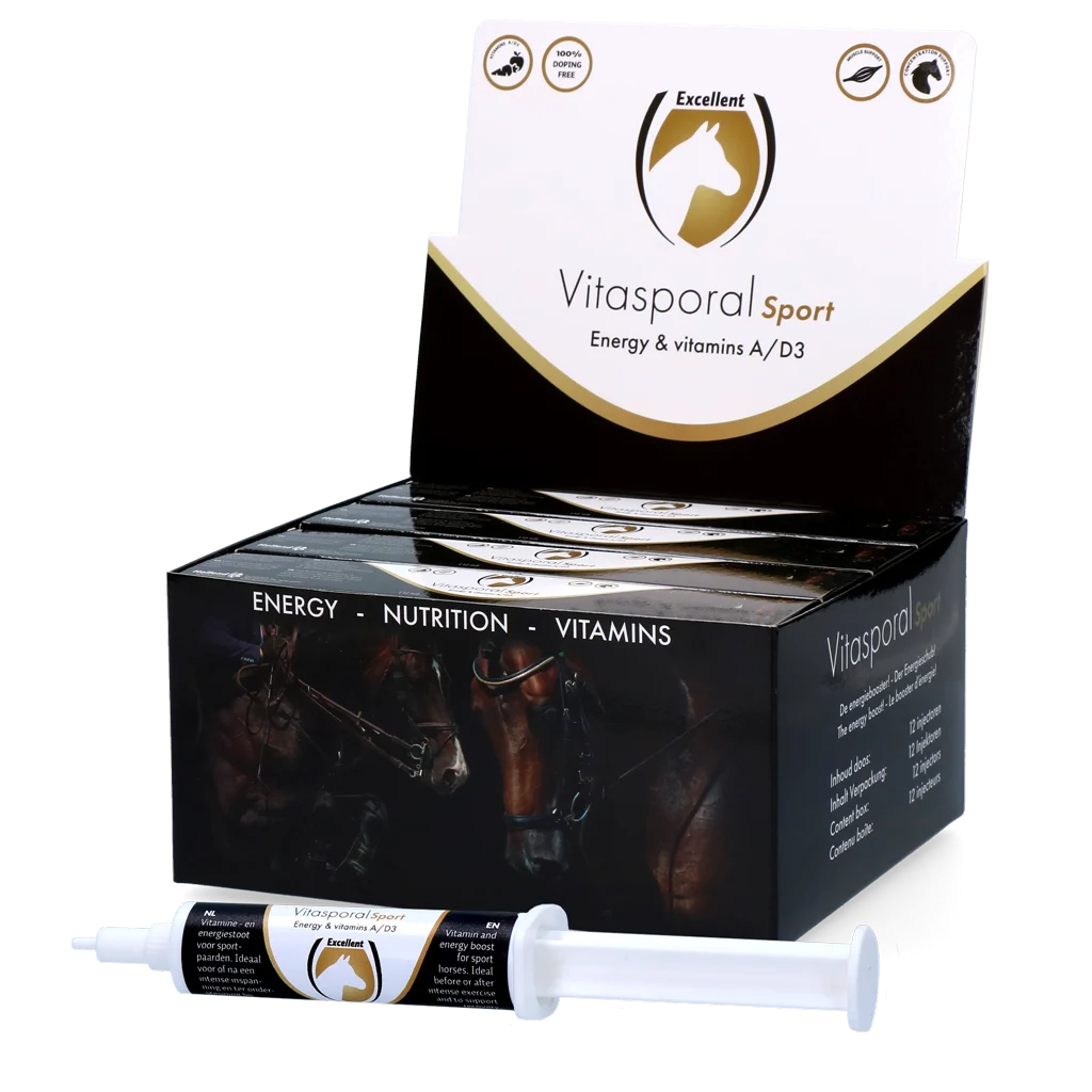 Integratore energetico per cavalli con vitamina A e D3, 12 ml – Excellent Horse Vitasporal Sport - immagine 3